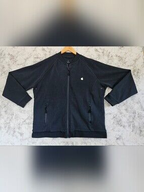RARE Apple Inc Tech Core Employee Bomber Jacket Utilitarian Streetwear Navy L